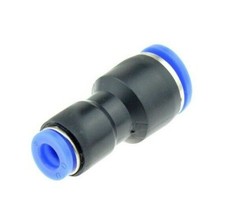 2x Reducer 1/4 - 5/32 OD Straight Push In to Connect Union Fitting Air Pneumatic
