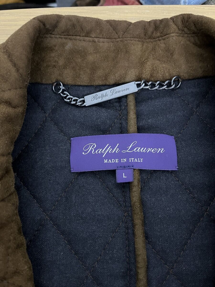 Ralph Lauren Purple Label Large Blazer Jacket Leather 42 RRL Ralph Lauren Purple Label Large Blazer Jacket Leather 42 RRL