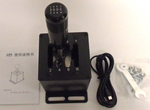 PC USB Simulador Palanca de cambios + Freno de mano con abrazadera para Logitech y Thrustmaster - Imagen 6 de 22