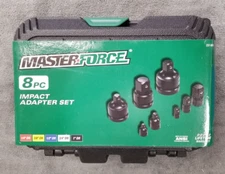 Masterforce SAE Impact Socket Adapter Set - 8 Piece 237-8474 NEW!