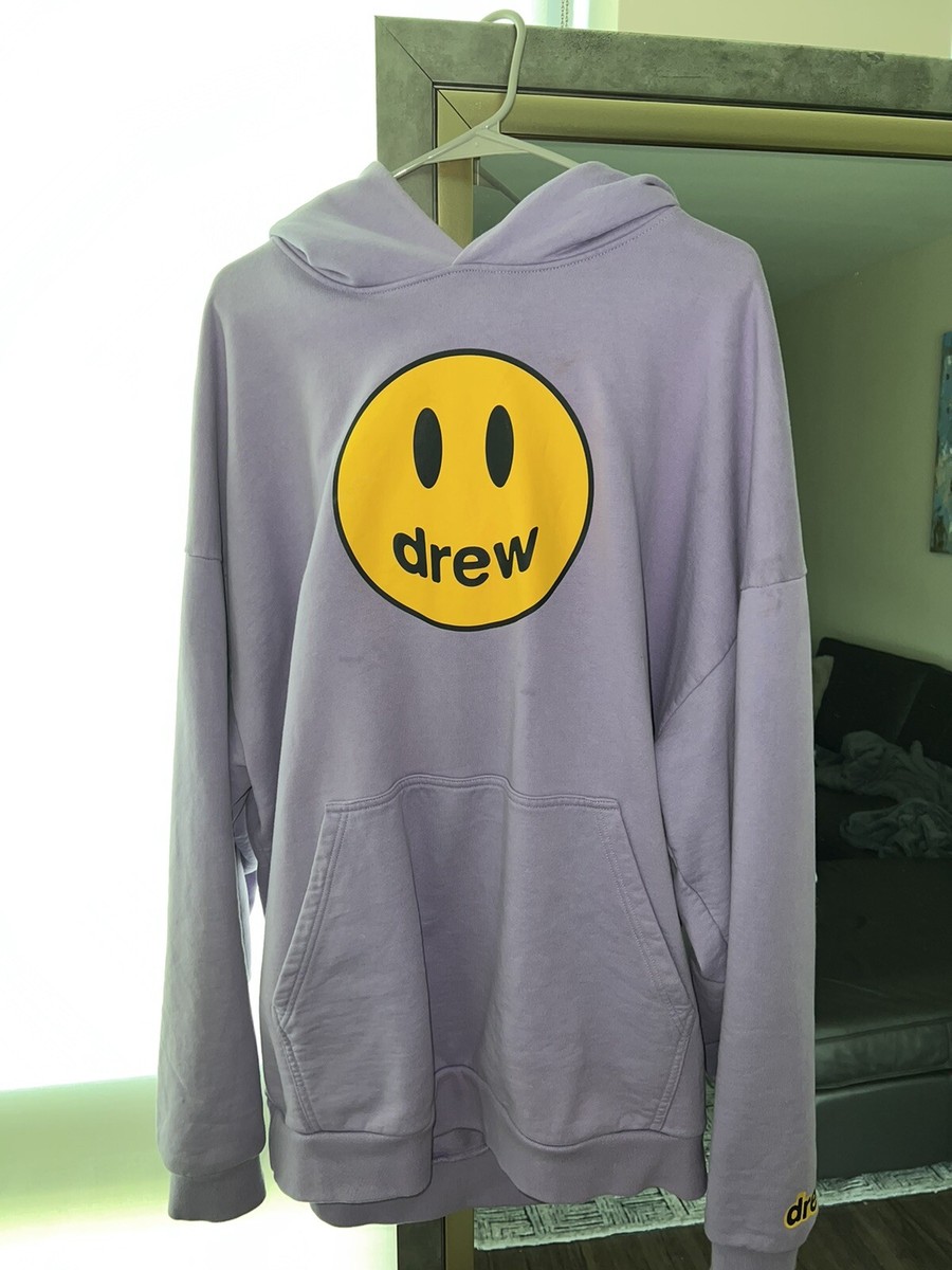 DREW HOUSE lavender purple mascot hoodie sz XL oversized Justin 