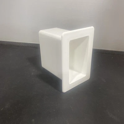 LMT Mercer Group 2" x 3 1/2" x 4" Vinyl Fence Gate Socket White