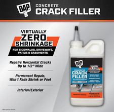 Concrete Crack Filler Gray 1.62 lb Water-Activated Seal Reapair Outdoor/Indoor 