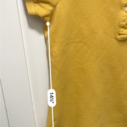 Hollister gelb klassisch Polo Größe Medium Kurzarm Uniform Schule Baumwolle Oberteil - Bild 7 von 11