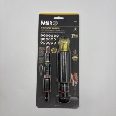Klein Tools 32303HD 20-in-1 Impact Driver Set w/ Screwdriver Bits & Flip Sockets