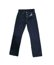Vintage Levis 501 Blue High Waisted Over Dyed Boyfriend Jeans W27 L30