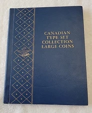 Whitman Bookshelf Album #9521 Canada Type Set, Large Coins