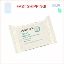 Aveeno Calm  Restore Unscented Makeup Remover Face Wipes, Fragrance Free Facial