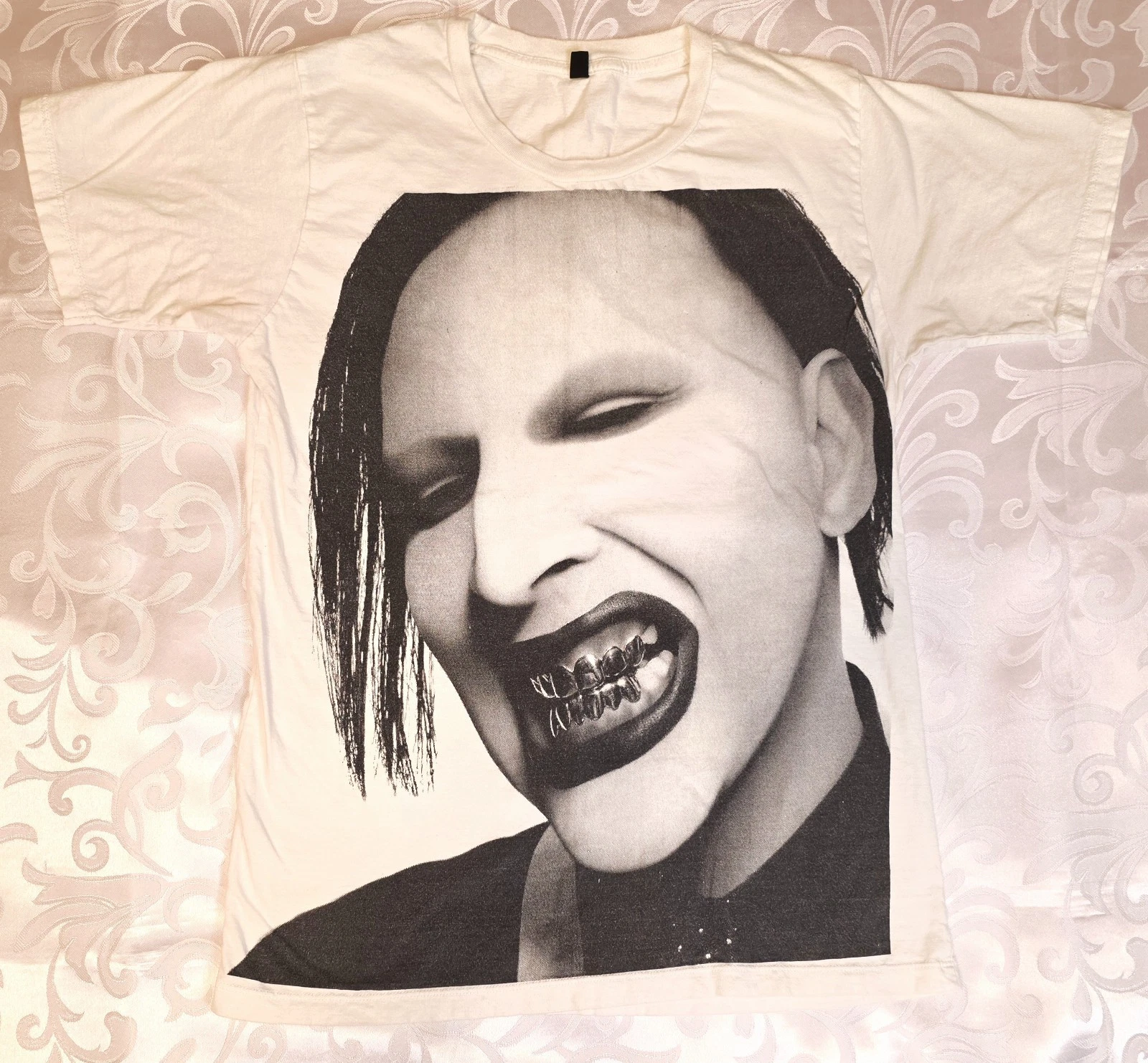 Marilyn Manson Unisex Graphic Big Face Tshirt Small Emo Grunge Alternative Music