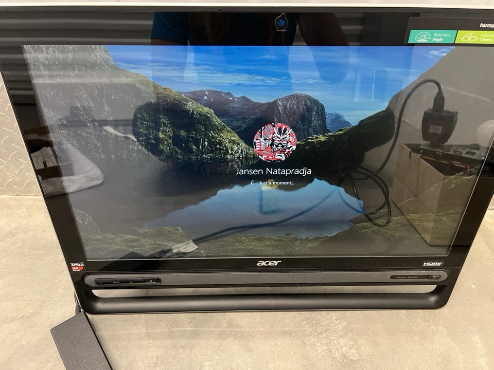 ACER ASPIRE Z3-105 DESKTOP COMPUTER PC ALL-IN-ONE 23" TOUCH SCREEN AMD A4 Win 8 - Image 3 of 4