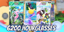 (COMPRA 3 OBTÉN 1 GRATIS) "6200+ Reloj de Arena" Pokemon Juego de Cartas Coleccionables de Bolsillo Pokemon TCG