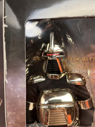 BATTLESTAR GALACTICA Cylon Centurion GOLD Action Figure Tower Records NEW - Picture 3 of 8