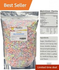 Delightful 1 lb Vanilla Dehydrated Marshmallows - Perfect for Cereal Treats
