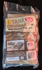 TimMee Processed Plastic M48 Patton Tank 3pc Tim Mee Army Men Tan Vehicles USA