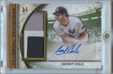 Gerrit Cole 2025 Museum Collection Auto Autograph 3 Color Patch Yankees 10/15