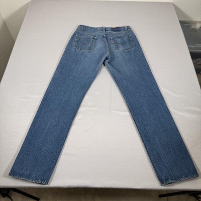 Vintage Levis Jeans Mens 32x34 Blue 501 Straight Fit Denim Pants