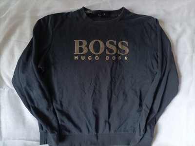 Boss Hugo Boss Langarmshirt Herren Schwarz Gr. M Logo