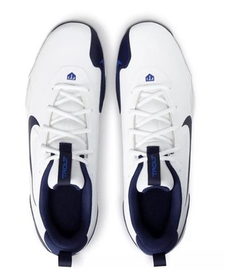Nike Force Trout 9 Keystone Molded White/Navy Baseball Cleats‎ Men\'s SZ 10 Nike Force Trout 9 Keystone Molded White/Navy Baseball  main image 2