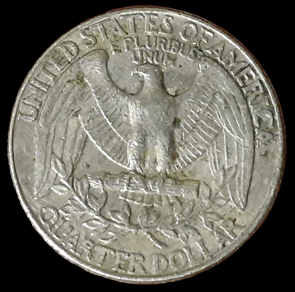 1289 instead 1989-S/S Washington 25C Errors: Die Chips Obv & Rev-IN OOD WY TRUST - Image 3 of 4