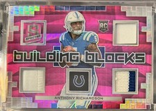 2023 Spectra Building Blocks Anthony Richardson Neon Pink Prizm #6/15 RC SALE🔥