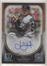 2020 Topps Tribute League Inauguration 77/99 Jordan Yamamoto Rookie Auto RC 4z8