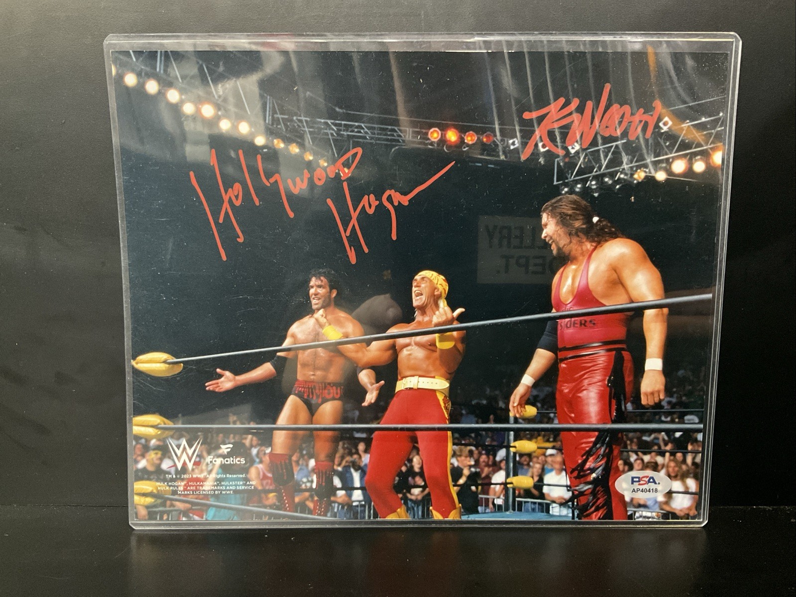 Hulk Hogan Autographed Signed & Kevin Nash Dual 8x10 Photo WWE PSA 