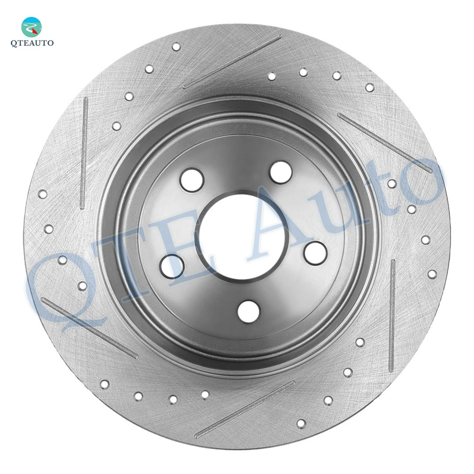 4 rotores de disco de freno ranurados perforados delanteros-traseros 330 mm para Dodge Durango 2011-2020 Foto 4 de 4