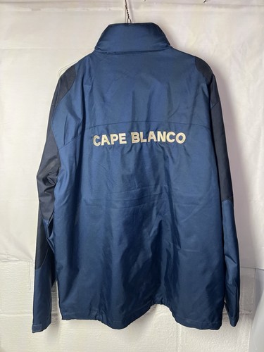 Coolmore America Cape Blanco Stallion Full Zip Navy Jacket Horse Racing Large - Picture 2 of 3