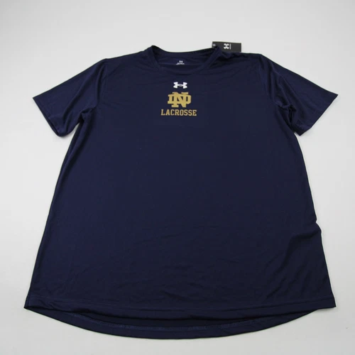 Notre Dame Fighting Irish Under Armour Short Sleeve Shirt Men's Navy New