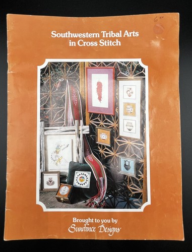 4 folletos de punto de cruz contados Southwestern Designs Puckerbush Tribal Arts West - Imagen 11 de 12