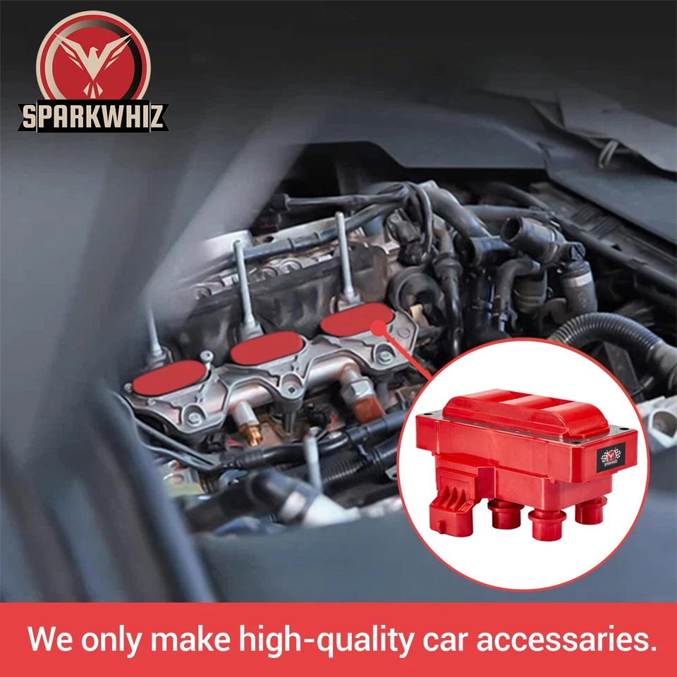 Bobina de encendido FD488 de alto rendimiento + cable + bujía para Ford Mazda Mercury Foto 3 de 4