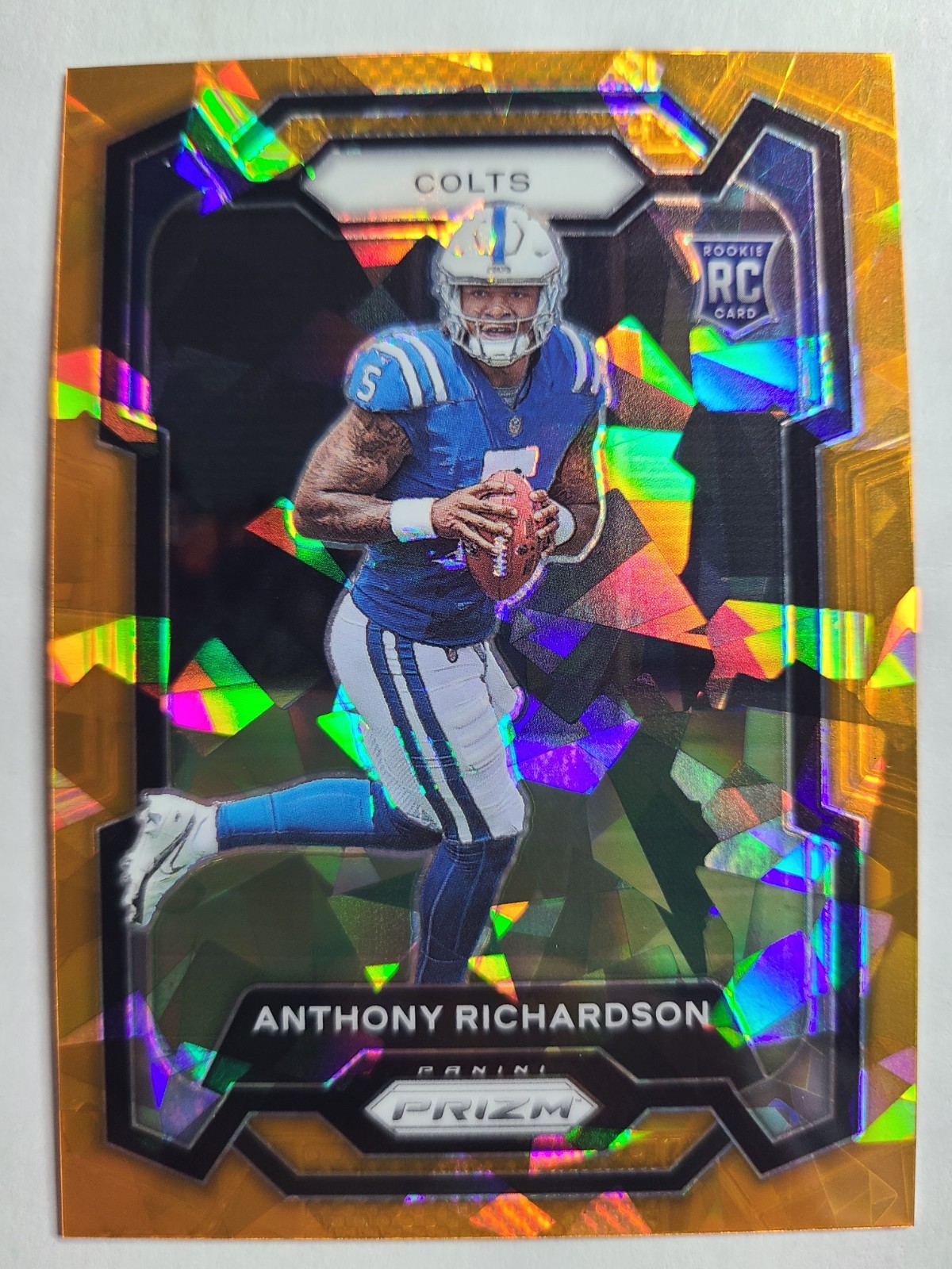 Anthony Richardson 2023 Panini Prizm - Rookie #343 Orange Ice Prizm (RC)