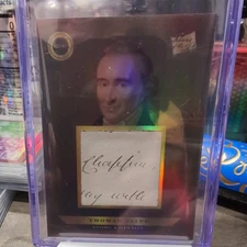 2024 Pieces of the Past 1700s Edition Thomas Paine #243 Handwritten relic nice!