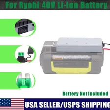 Power Wheels Adapter For Ryobi 40V Lithium Battery Power Connector DIY w/Switch