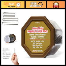 Premium Bronze Hair Pins - 175 Count, Durable, Non-Slip, Perfect for Updos
