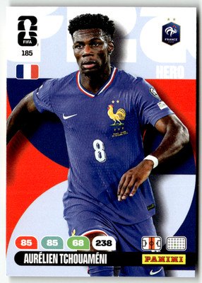 Panini FIFA World Cup Adrenalyn 2026 No. 185 Aurelien Tchouameni Hero