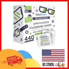 Streak-Free Clarity 440 Pack Eco-Conscious Lens Wipes for Electronics
