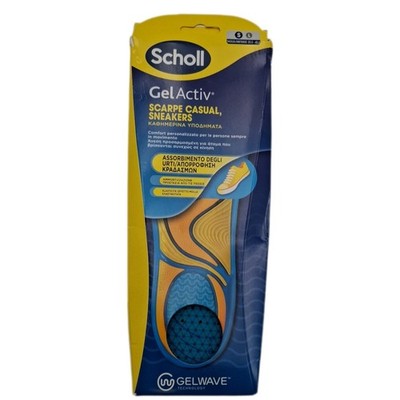 Scholl GelActiv Einlegesohlen für Freizeitschuhe und Sneaker, Einlegesohlen aus 
