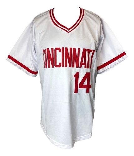 Pete Rose Cincinnati Signed In Black White Baseball Jersey JSA - Picture 3 of 3
