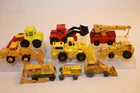 Nine (9) Vintage 1950's-1970's Matchbox Lesney / Hot Wheels Construction Trucks