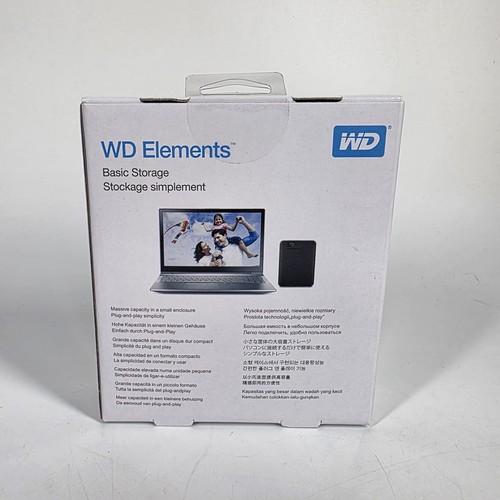 WD Western Digital Elements External Hard Drive 2TB WDBU6Y0020BBK-EB - Afbeelding 3 van 7