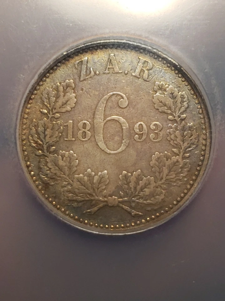 South Africa Key Date 1893 Penny NGC FINE DETAILS  - Image 4 of 4