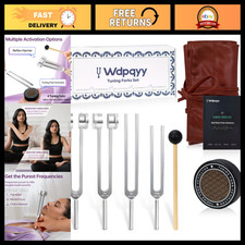 Healing Tuning Fork Set 128Hz, 136.1Hz, 256Hz, 384Hz - Weighted  Unweighted,