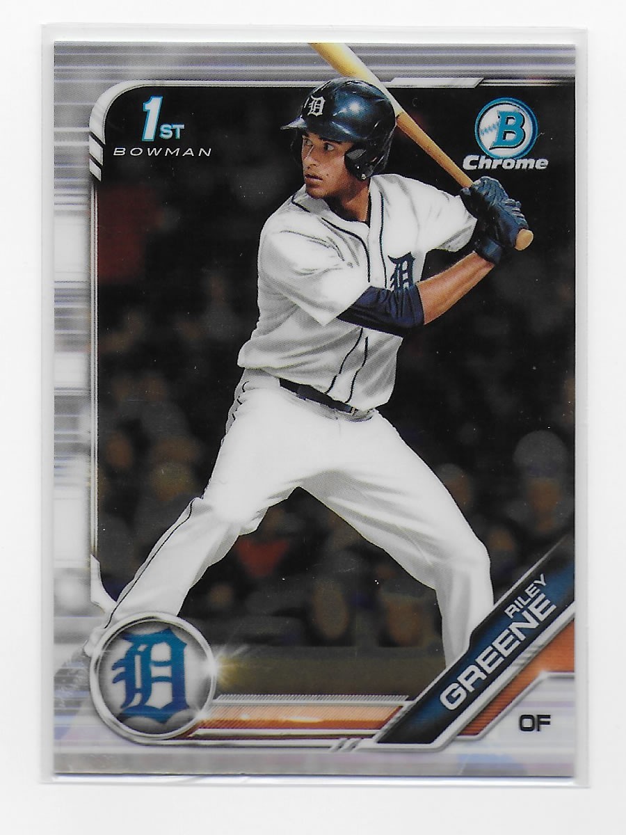 2019 Bowman 1st Draft Chrome Riley Greene #BDC-50 - Detroit Tigers