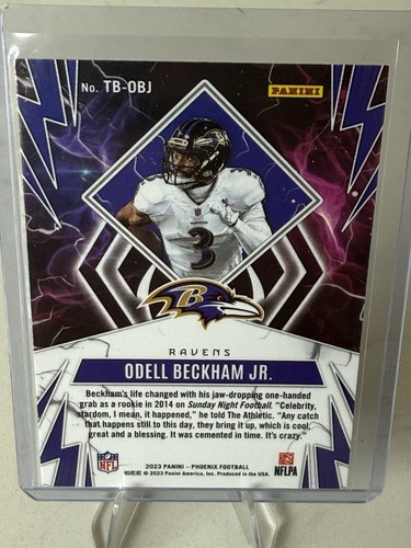 2023 Panini Phoenix - Thunderbirds #TB-OBJ Odell Beckham Jr. ⭐️ - Picture 2 of 2