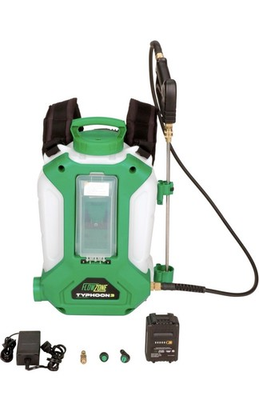 #ad FlowZone Typhoon 3 Variable Pressure Battery Backpack Sprayer 4 Gallon $210.00