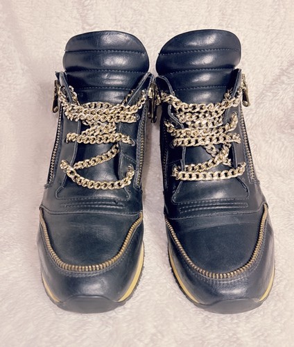A🖤 RP$485 Women's Elena Lachi Size 8,5 Sneakers Designer Shoes Bikers Girl - Picture 3 of 12
