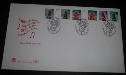 2007 CHRISTMAS STUART FIRST DAY COVER -  CHRISTMAS ANGELS NASARETH GWYNEDD