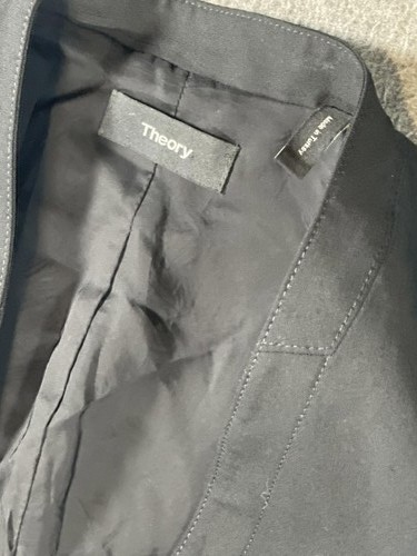 Giacca blazer Theory donna classica nera taglia 6 96% lana 4% elastan - Foto 5 di 7