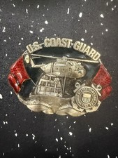 Bergamot "U.S. Coast Guard" Belt Buckle. Vintage (1982) Made in USA..